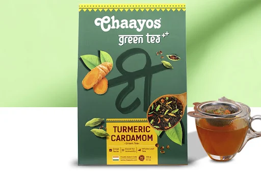 Turmeric Cardamom Green Tea (100g) (Whole Leaf)