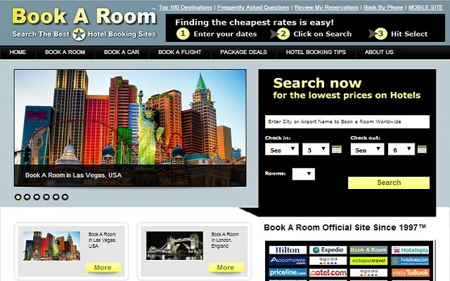 Book A Room chrome extension