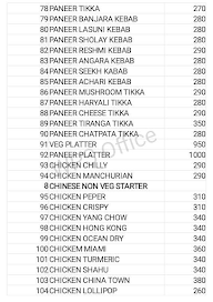 Regency Family Resto Bar menu 7