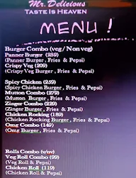 Mr. Delicious menu 4
