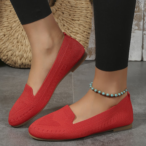 Title 6, Womens Fashion Round Toe Flat Bottom Flying Wo...