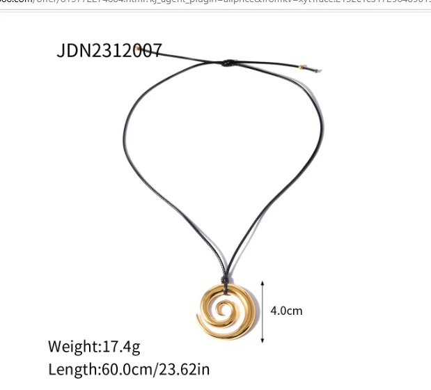 Title 4, Colgante espiral Romilly, un elegante collar de...
