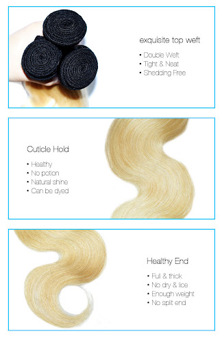 Title 3, T-Color Hairpin Inverted Hair Weave Two-Color H...