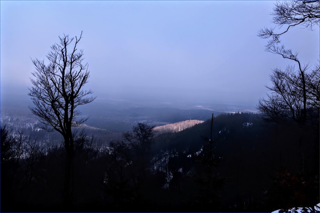 Тюрингенский лес (Thüringer Wald) и Айзенах в январе 2022.