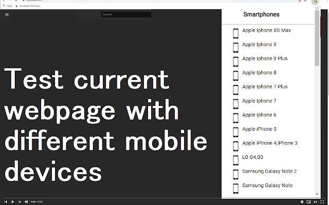 Responsive Tester chrome extension