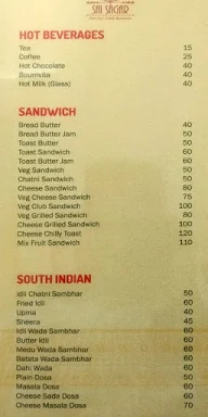 Sai Sagar menu 8