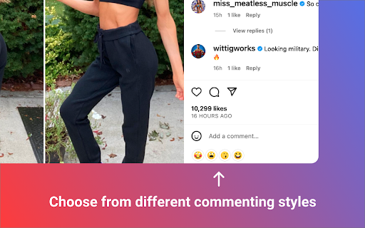 Comment Generator for IG