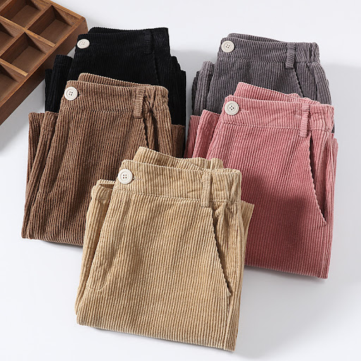 Title 6, Student corduroy wide leg elastic waist straigh...