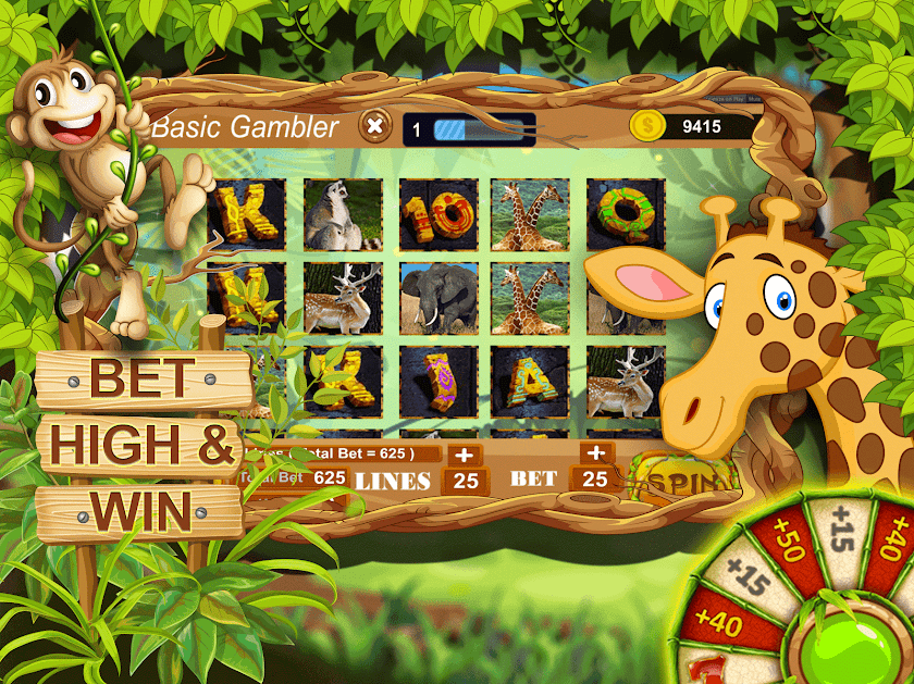 Jungle free safari Slots Screen 2