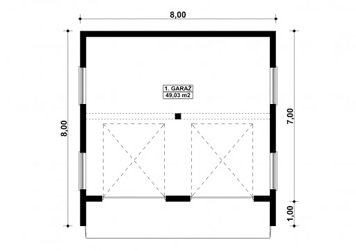 G49 - Rzut garażu
