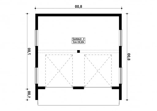 G49 - Rzut garażu