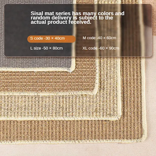 Cat Scratcher Sisal Mat Board Cat bed Cat Scraper Cats Tree Protective Sisal Mat for Cats to Keep Your Furniture Safe