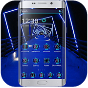 Blue neon light Theme – Neon tunnel 1.1.2 Icon