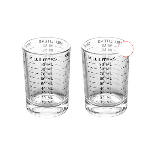 Title 4, American Espresso Cup, Ounce Measuring Cup, Gla...