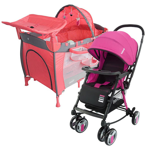 Solo Online Corral Cuna Bebesit   Traveller Coche Rocking Twister Rosado X 1 Unidad 