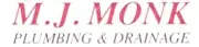 MJ Monk Plumbing and Drainage  Logo