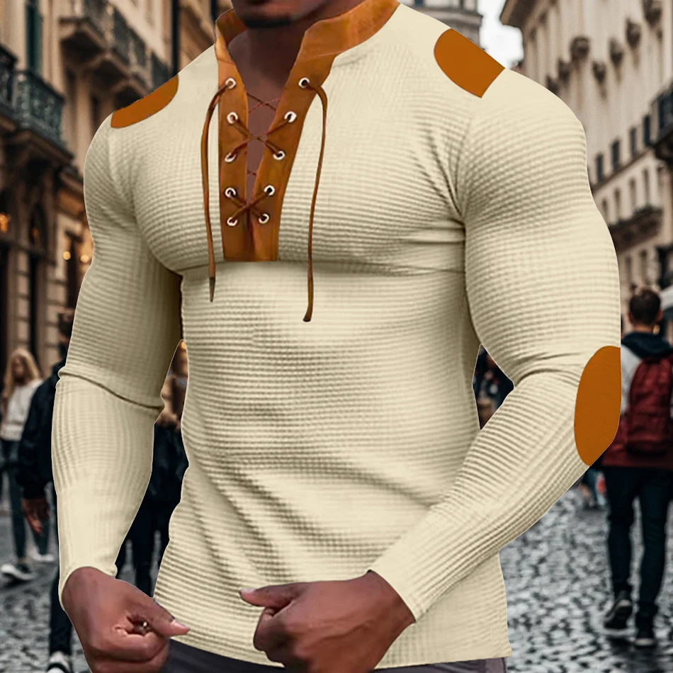 Multicolor Waffle Pullover Long Sleeve Women's Top Comfortable Casual Wear Perfect for Fall and Winter Warm and Stylish 