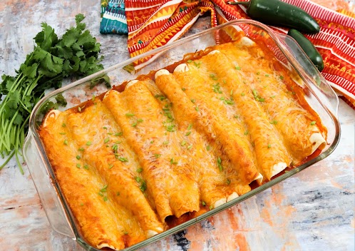 Sassy Chicken Enchiladas