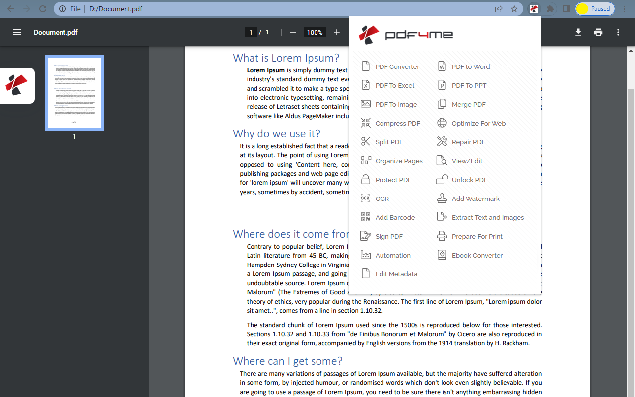 PDF4me – Edit, Merge, Compress & Convert PDF Preview image 6