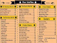 Star Waffles menu 1