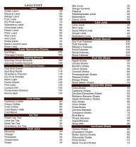 The Lassi Point menu 5