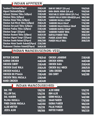 Food Treasure menu 1