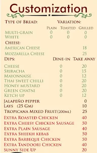 Double Daker's Lane menu 7