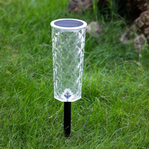Title 8, Solar Garden Lamp 10 Colors Changing Crystal Ro...