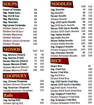 Chinese Valley menu 4