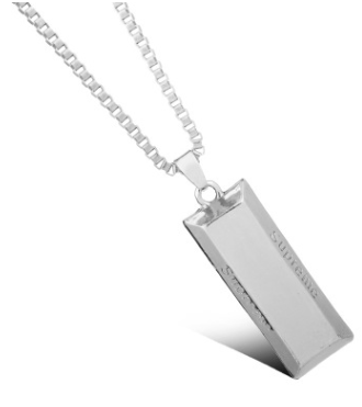 Wu Yifan Bad Girl With Necklace Pistol Machine Gun Pendant Men