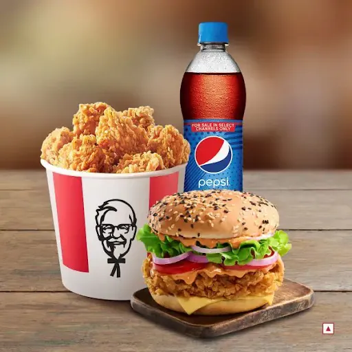 Zinger Pro Burger & Popcorn Meal