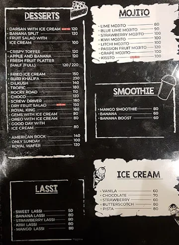 The Salt Restaurant menu 