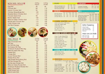 Wrap & Roll menu 