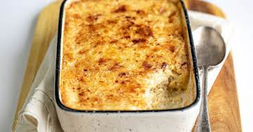 Condensed milk baked rice pudding