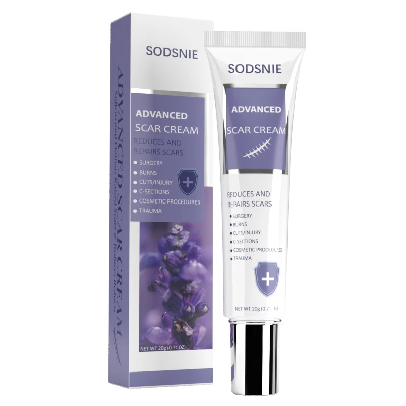 Creme Avançado para Cicatrizes 20G Reduz a aparência de cicatrizes, suaviza a pele e melhora sua textura. Para cicatrizes antigas e novas.