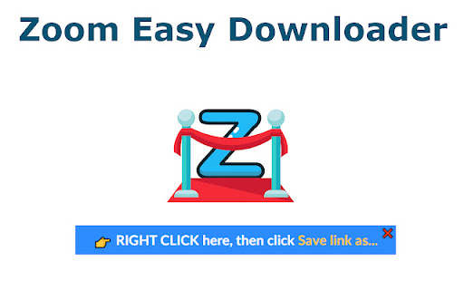 ZED: Zoom Easy Downloader