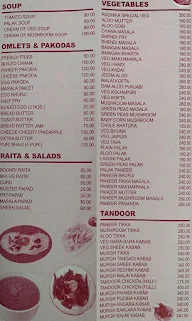 Radhika AC Garden Resto menu 2