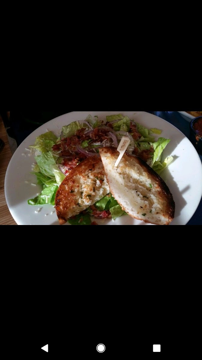 salad with GF bread