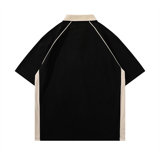 Title 10, Mens Spider Letter Print Short-sleeve Polo Shi...