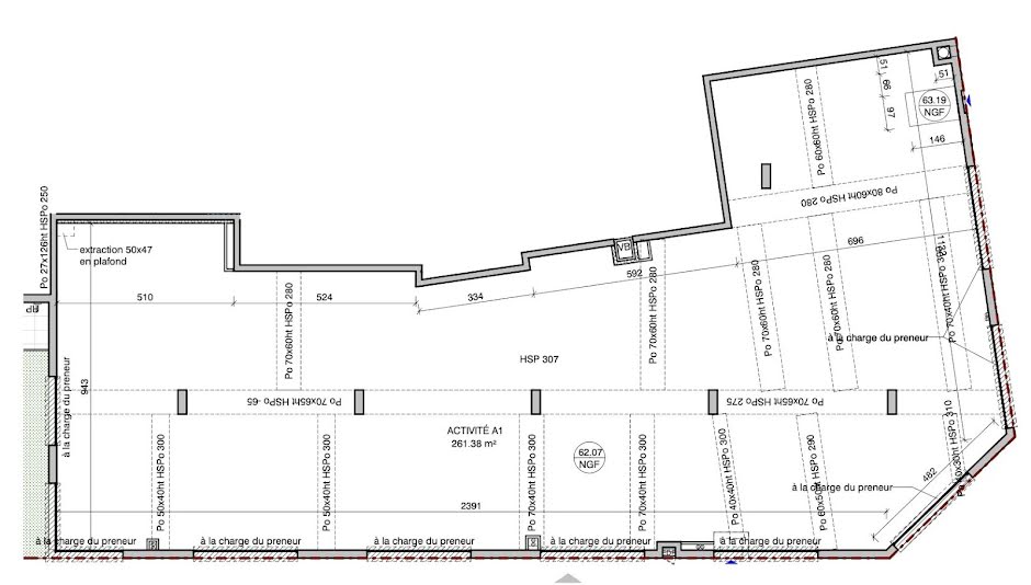 Location  locaux professionnels  263 m² à Vincennes (94300), 65 000 €