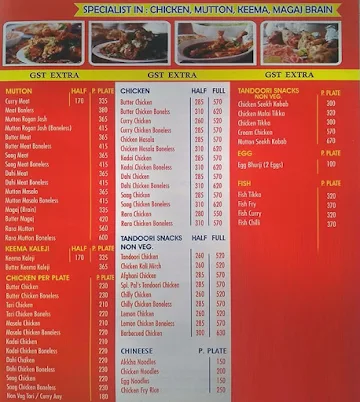 Old Pal Dhaba menu 