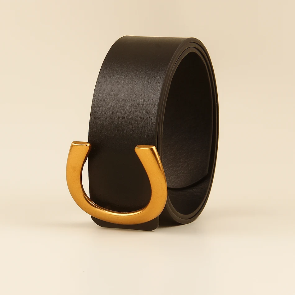 Nieuwe riem dames geometrische metalen gesp zwarte riem jurk shirt riem taille netto rode taille