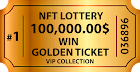 GOLD LOTTERY TICKET #36896