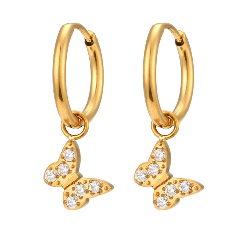 Boucles d'oreilles croix populaires INS Fashion Bijoux pour femmes, un accessoire idéal pour un look élégant et tendance.