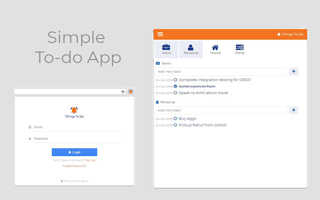 Things To Do chrome extension