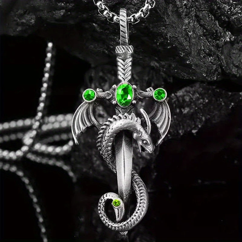 Title 11, Collier chaîne acier inoxydable avec pendentif ...