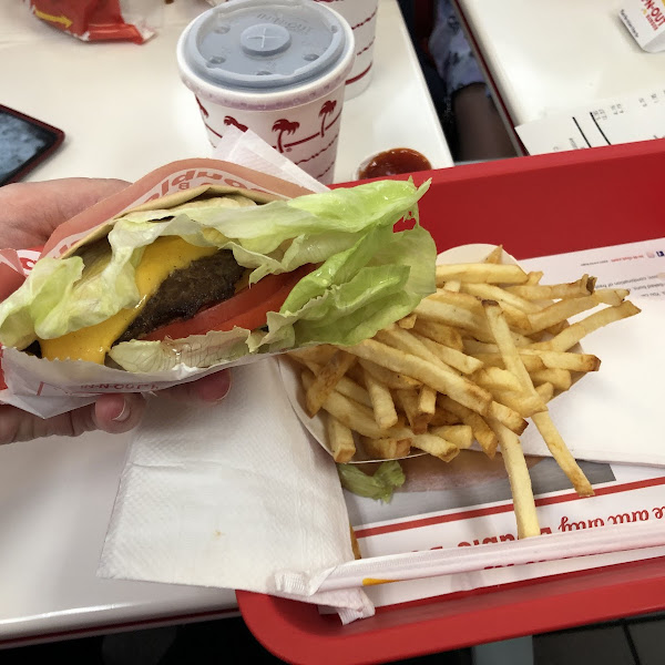 Protein style double double with fries. Amazing!