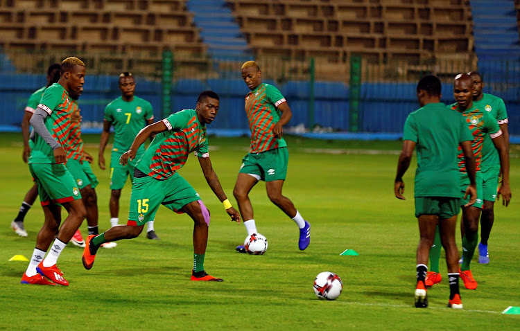 FILE IMAGE: Zimbabwe's players train at El Sakka El Hadeed Stadium ahead of the Africa Cup of Nations opening match against Egypt in Cairo.