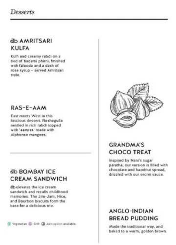 Bombay Brasserie menu 