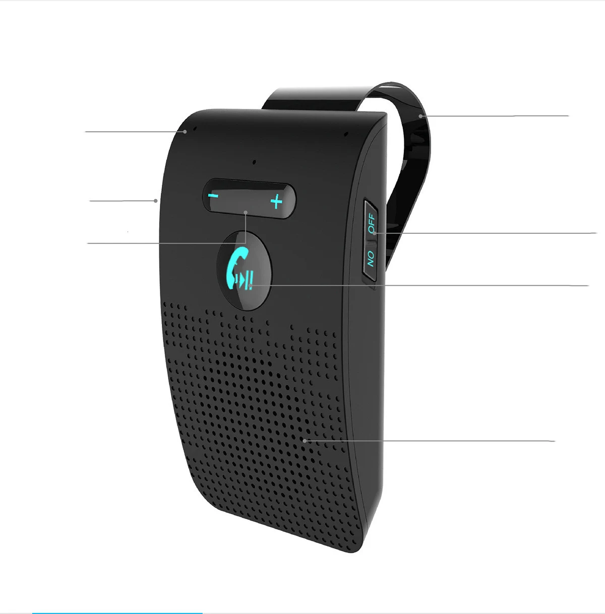 Title 1, Bluetooth 5.0 Zonnebril Autokit Draadloze Ontva...
